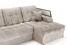 Угловой диван-кровать Лас-Вегас Бежевый правый 