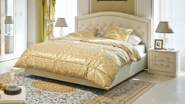 Мягкая кровать с подъемным механизмом Адель СМ-300.01.11(5)