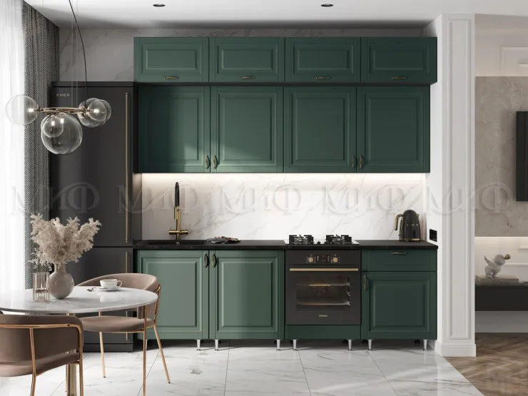 Кухня Престиж 2,4 Браш мени грин