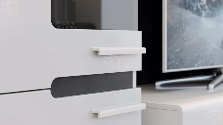 Набор мебели Фьюжн №2  ГН-260.002 Белый, Белый глянец