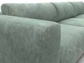 Диван угловой Лига-066 НПБ Лонг угол правый ( BRUT 08 зеленый )