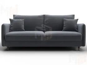 Диван прямой Лига-064 НПБ ( SEVEN 17 серый )