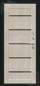 Входная металлическая дверь Борн Букле черное/Cappuccino Veralinga