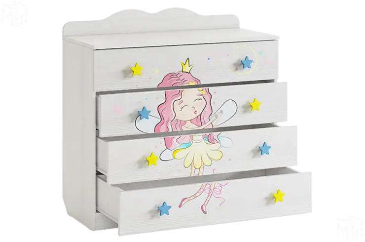 Комод Чудо  белый рамух