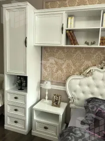 Шкаф детский Натали 1-ств без зеркал белый глянец