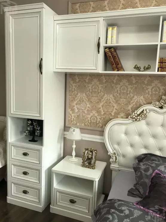 Шкаф детский Натали 1-ств без зеркал белый глянец