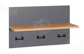 Вешалка  Октава серый графит 15.14.01