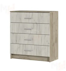 Комод Гармония КМ-601 дуб крафт белый - дуб крафт серый