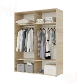 Шкаф Бостон 4-х створчатый 1600 (сонома) с зеркалом