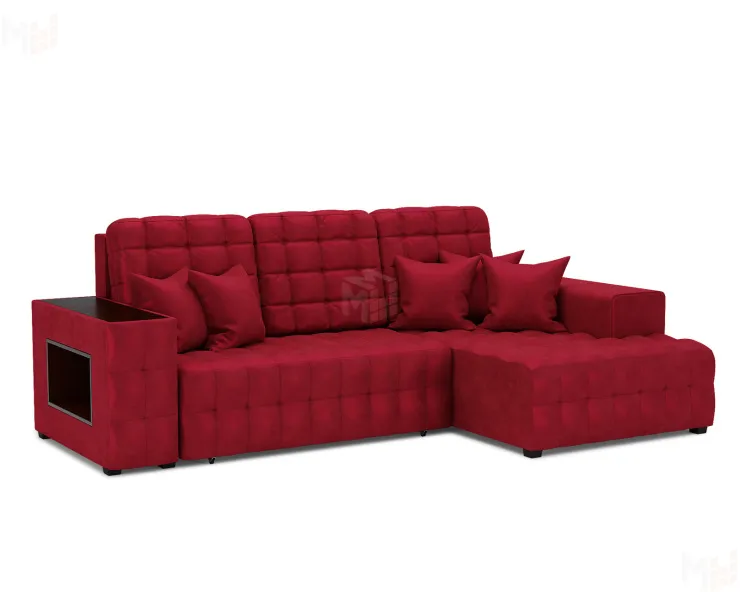 Мадрид Правый угол (бархат красный STAR VELVET 3 DARK RED)