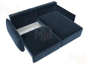 Диван угловой Лига-051 НПБ угол универсальный ( TOWER 13 синий )
