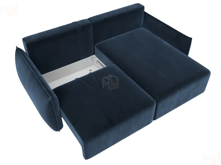 Диван угловой Лига-051 НПБ угол универсальный ( TOWER 13 синий )