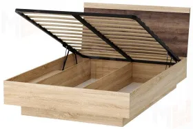 Кровать КРС-1400 СОНАТА с подъёмным механизмом Дуб Сонома- Сакраменто