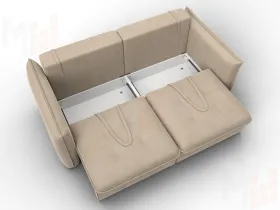 Диван прямой Лига-100 НПБ ( SEVEN 729 бежевый )