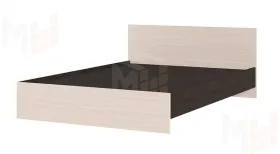 Кровать КР 557 Басса 1400 венге -  дуб белфорт