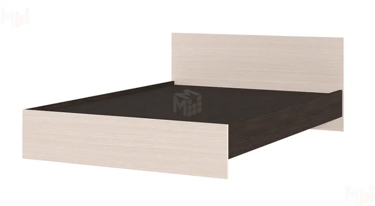 Кровать КР 557 Басса 1400 венге -  дуб белфорт