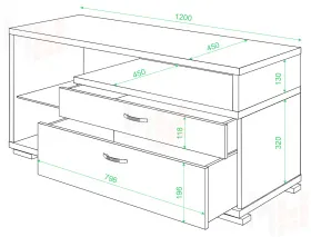Тумба под телевизор ТК-10М