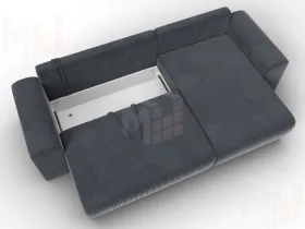 Диван угловой Лига-099 угол универсальный ( Vertical серый )