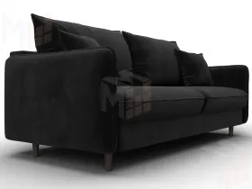 Диван прямой Лига-064 НПБ ( SEVEN 35 черный )