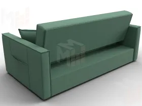 Диван прямой Лига-104 (160) ( Амур 11 зеленый )