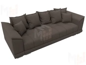 Диван прямой НордСтар НПБ ( Амур 05 коричневый )