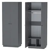 Шкаф ШК-1 Квадро Графит