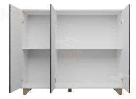 Комод Стокгольм  (Белый/серый графит)