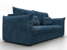 Диван прямой Лига-100 НПБ ( BRUT 11 синий )