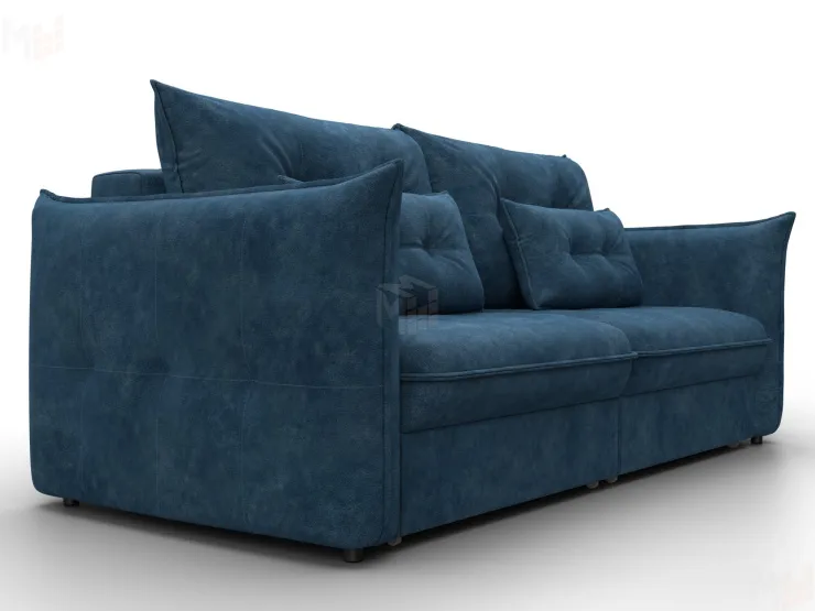 Диван прямой Лига-100 НПБ ( BRUT 11 синий )