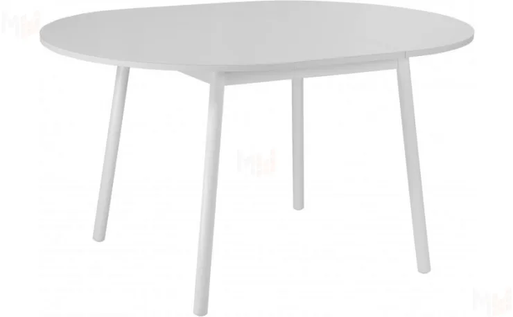 Стол раскладной стеклянный Вин D100 Белый