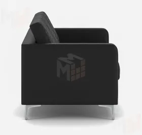 Трёхместный офисный диван CHAIRMAN АКТИВ чёрный