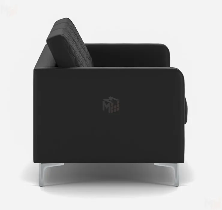 Трёхместный офисный диван CHAIRMAN АКТИВ чёрный