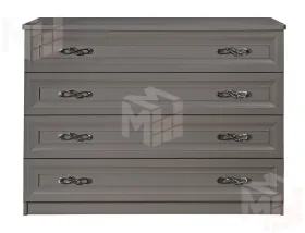 Комод Мишель Лайт 4 ящика серый камень