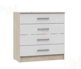 Комод Мартина 800 (сонома/белый глянец)