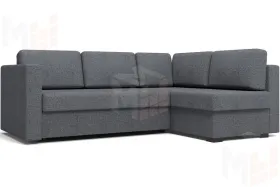 Угловой Диван Джессика 2 серый (правый)