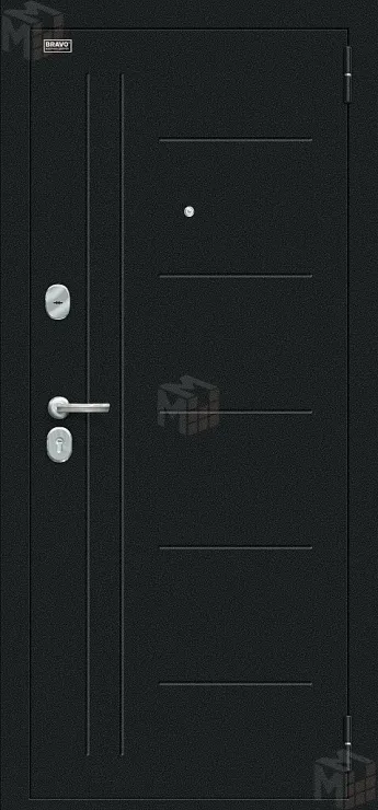 Входная металлическая дверь Проф Букле черное/Cappuccino Veralinga