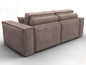 Диван прямой Лига-081 НПБ ( TOWER 05 бежевый )