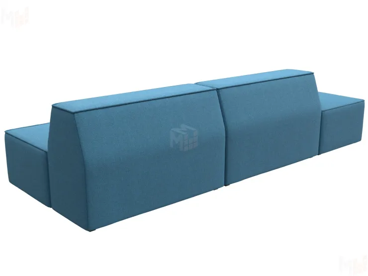 Диван прямой модульный Монс Модерн левый ( Амур голубой )