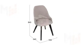 Стул Толедо тип 1 Черное дерево / тк. №208 / тк.220