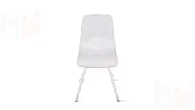Стул Бруно (паук Т2) Белый муар, Кожзам Белый