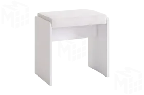 Пуф белый Гламур 