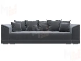 Диван прямой НордСтар НПБ ( SEVEN 17 серый )