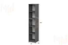 Пенал Денвер Графит серый