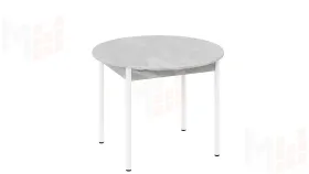 Стол обеденный раздвижной Терра Белый, Ателье светлый