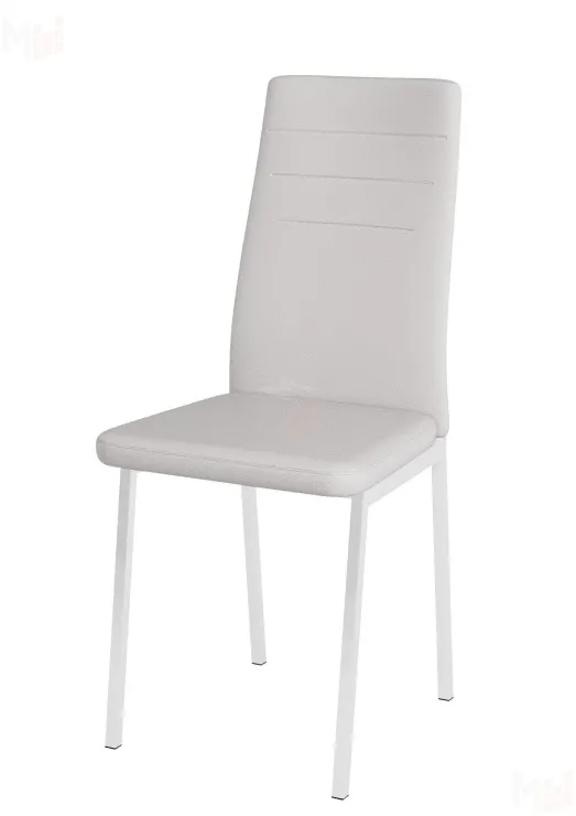 Стул Амстер (экокожа белая, ноги белые)