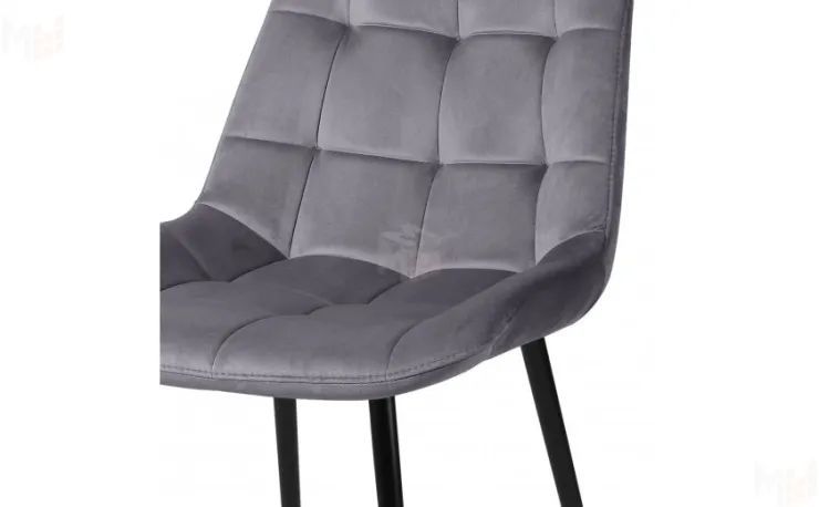 Полубарный стул Эйден Confetti темно-серый H-15/черный