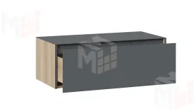 Тумба ТВ Глосс - ТД 319.03.12  Яблоня Беллуно, Стекло Графит матовый