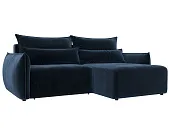 Диван угловой Лига-051 НПБ угол универсальный ( TOWER 13 синий )