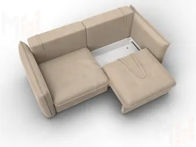 Диван прямой Лига-100 НПБ ( SEVEN 729 бежевый )