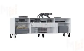 Тумба ТВ Оливия (белый глянец)